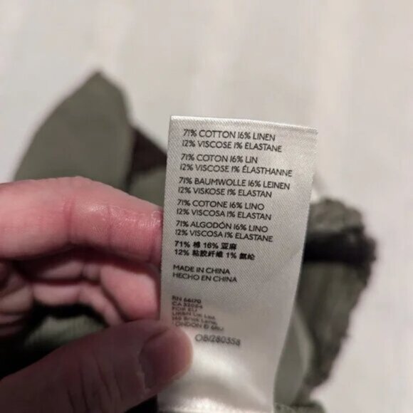 Anthropologie Linen Blend Green Skirt Size S - Picture 2 of 5